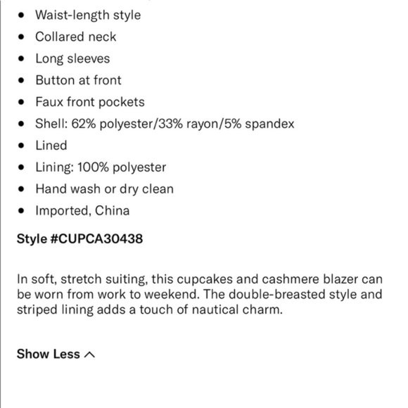 Cupcakes and Cashmere Elodie Blazer - Picture 14 of 14